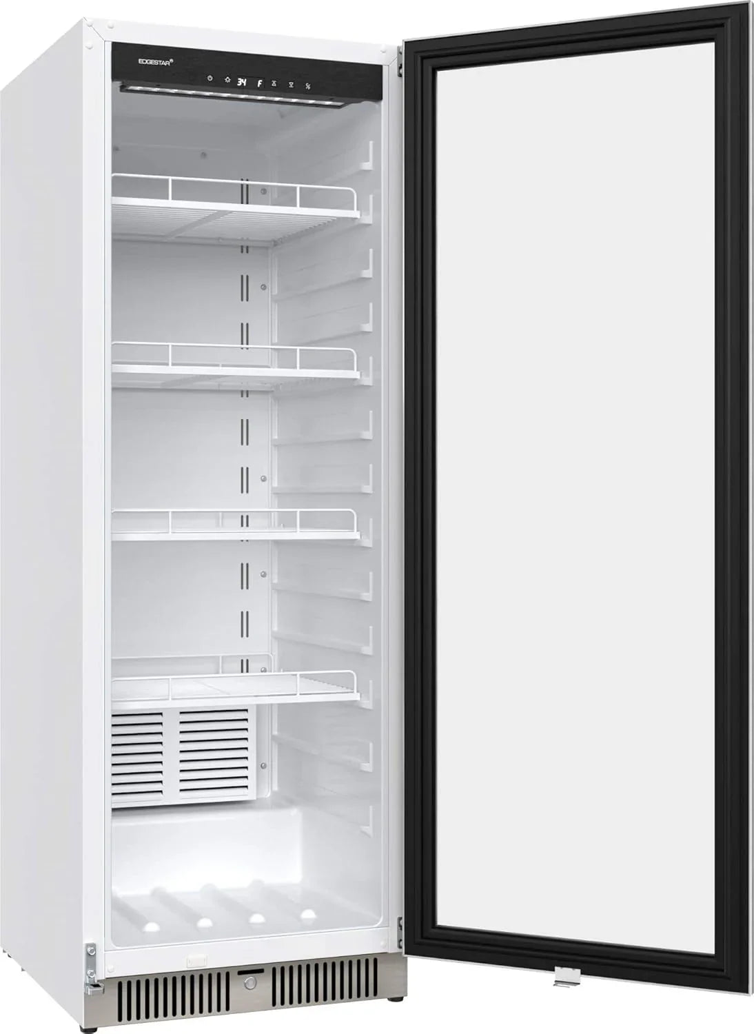 VBM101 22-inch Wide 10.1 Cu. Ft. Commercial Beverage Merchandiser Stainless Steel, Featuring Temp Alarm, Reversible Door