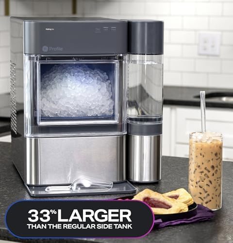 Tank - Opal 2.0 XL with 1 Gallon - Chewable Crunchable Countertop Nugget Ice Maker, Scoop Included, 38 Lbs in 24 Hours, Pellet Ice Machine