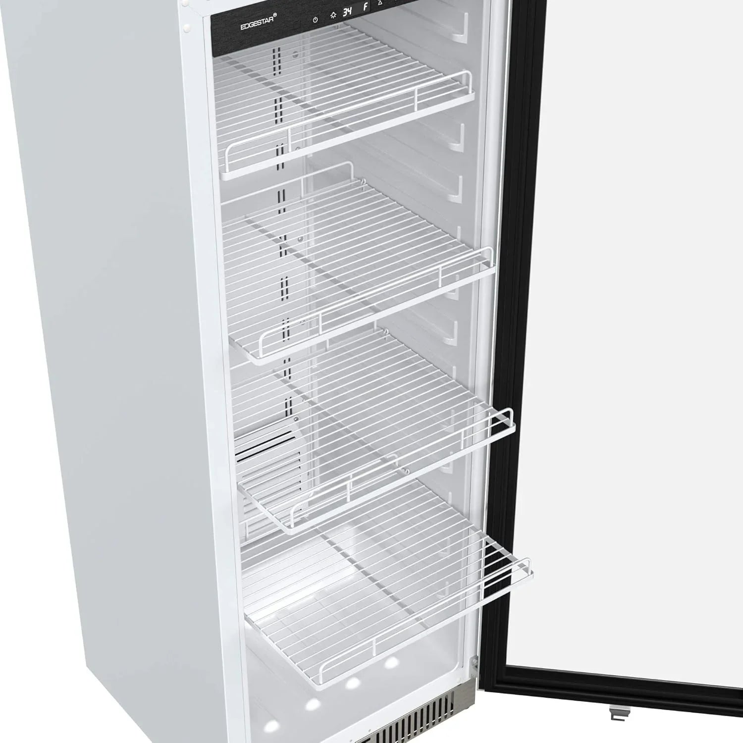 VBM101 22-inch Wide 10.1 Cu. Ft. Commercial Beverage Merchandiser Stainless Steel, Featuring Temp Alarm, Reversible Door