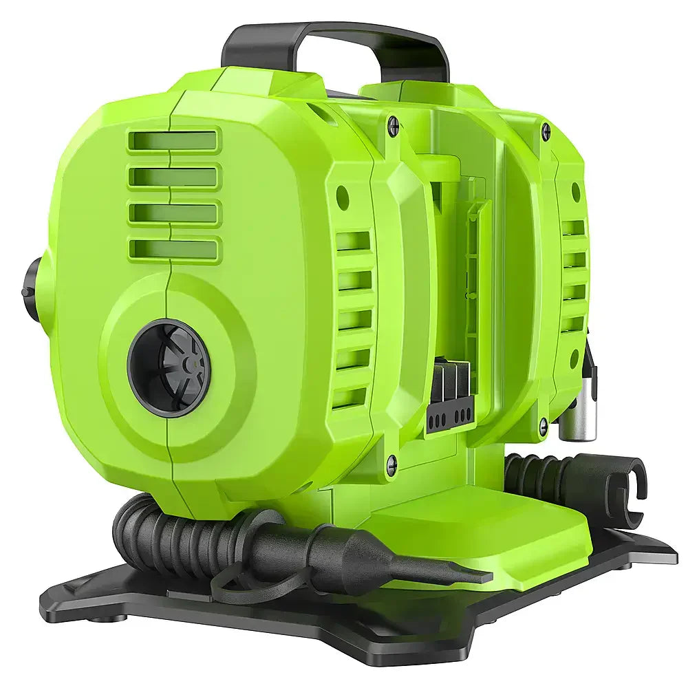 Inflator - 24 Volt Battery Powered 160-PSI, Featuring 2.0 Ah USB-C Battery and Charger - Green Finish