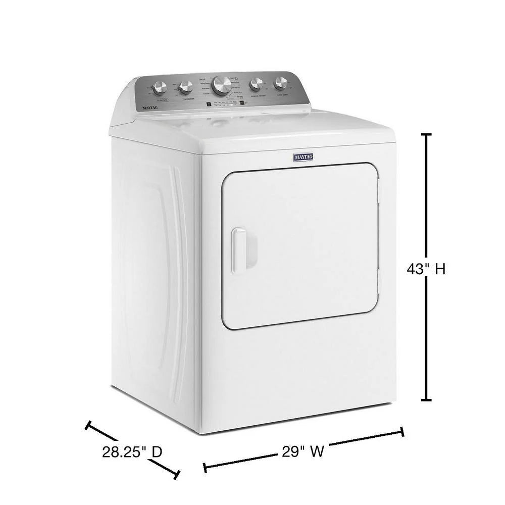 Suszarka, 7.0 Cu. ft. Vented gazowy, w biały MGD4500MW