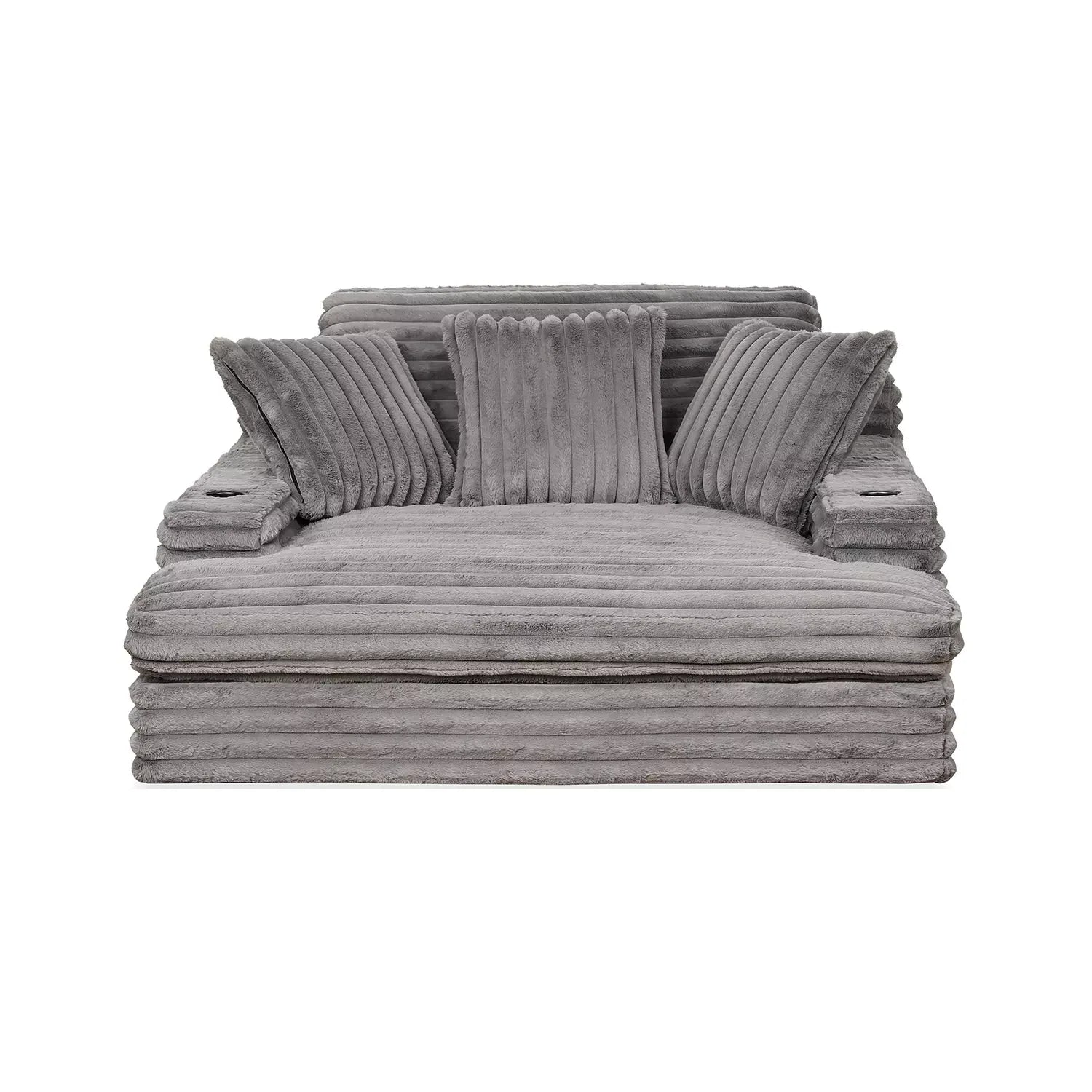 Chaise Lounge z podwójny Cupholders i ładowanie Ports