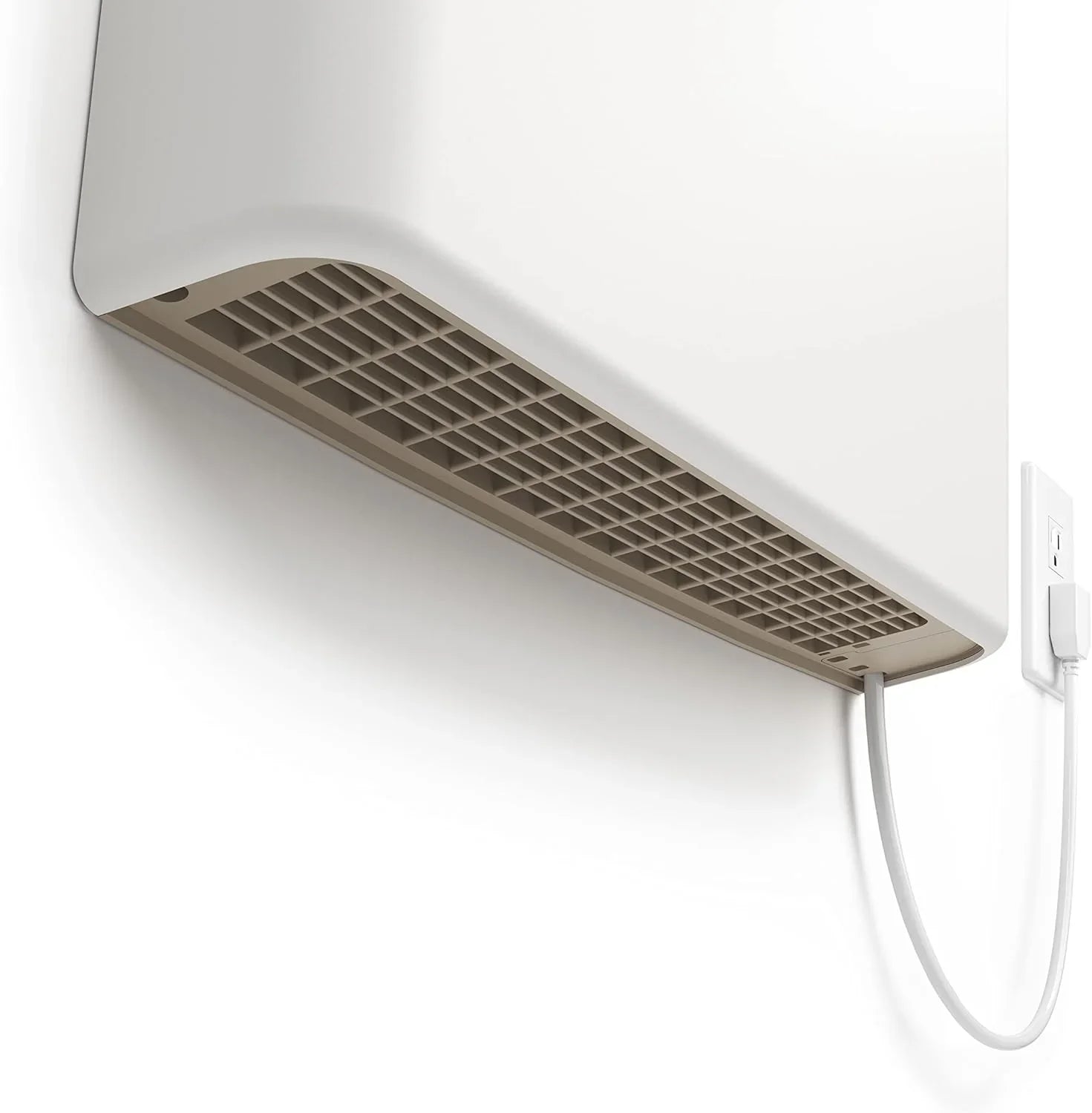 Plug-in Electric Panel Wall Heaters for Large Rooms, Featuring 1000 Watts, 24/7 Heating W/safety Sensor Protection, Patented Quiet Fan-less Design