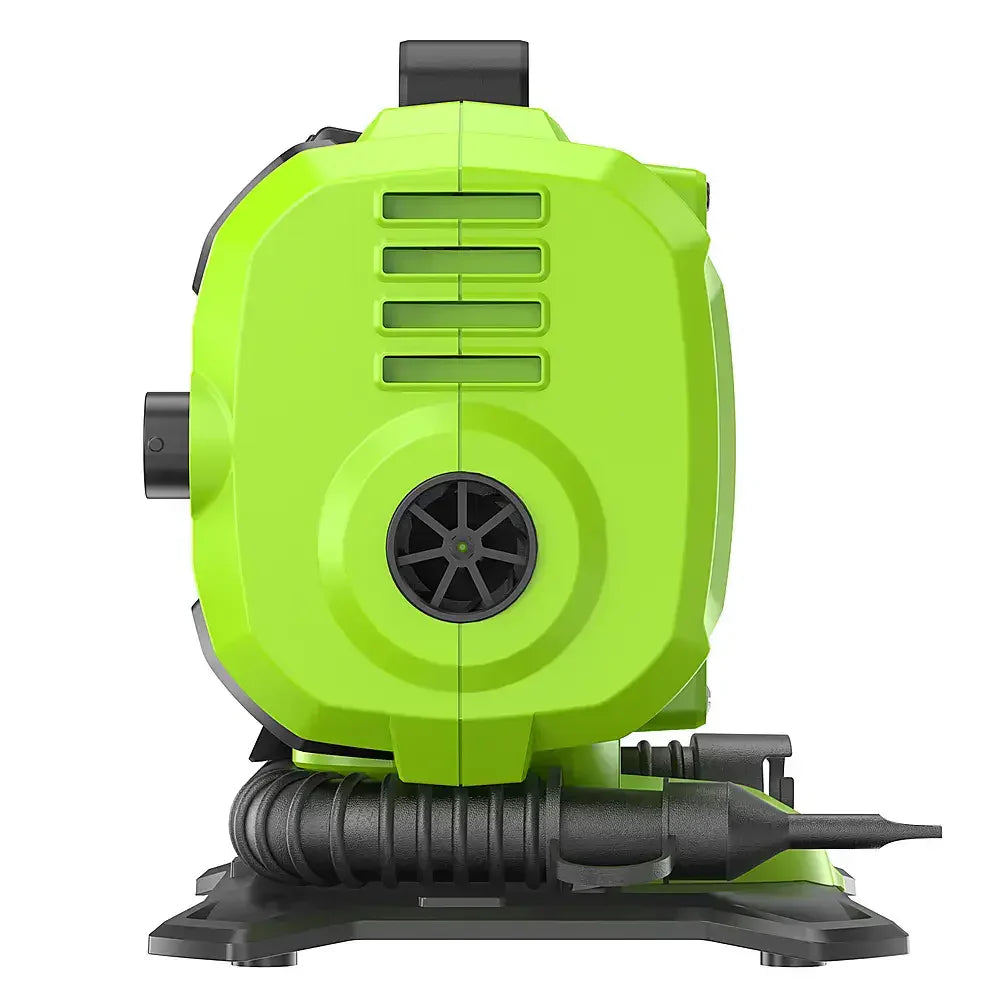 Inflator - 24 Volt Battery Powered 160-PSI, Featuring 2.0 Ah USB-C Battery and Charger - Green Finish