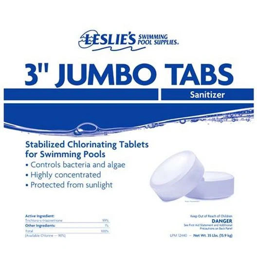 Basen, Leslie S 3 w. Jumbo Chlorine, Tabs 20 lb. Bucket