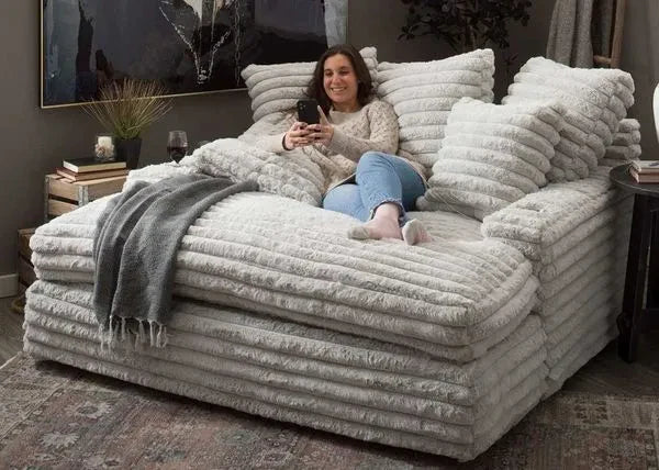 Chaise Lounge z podwójny Cupholders i ładowanie Ports
