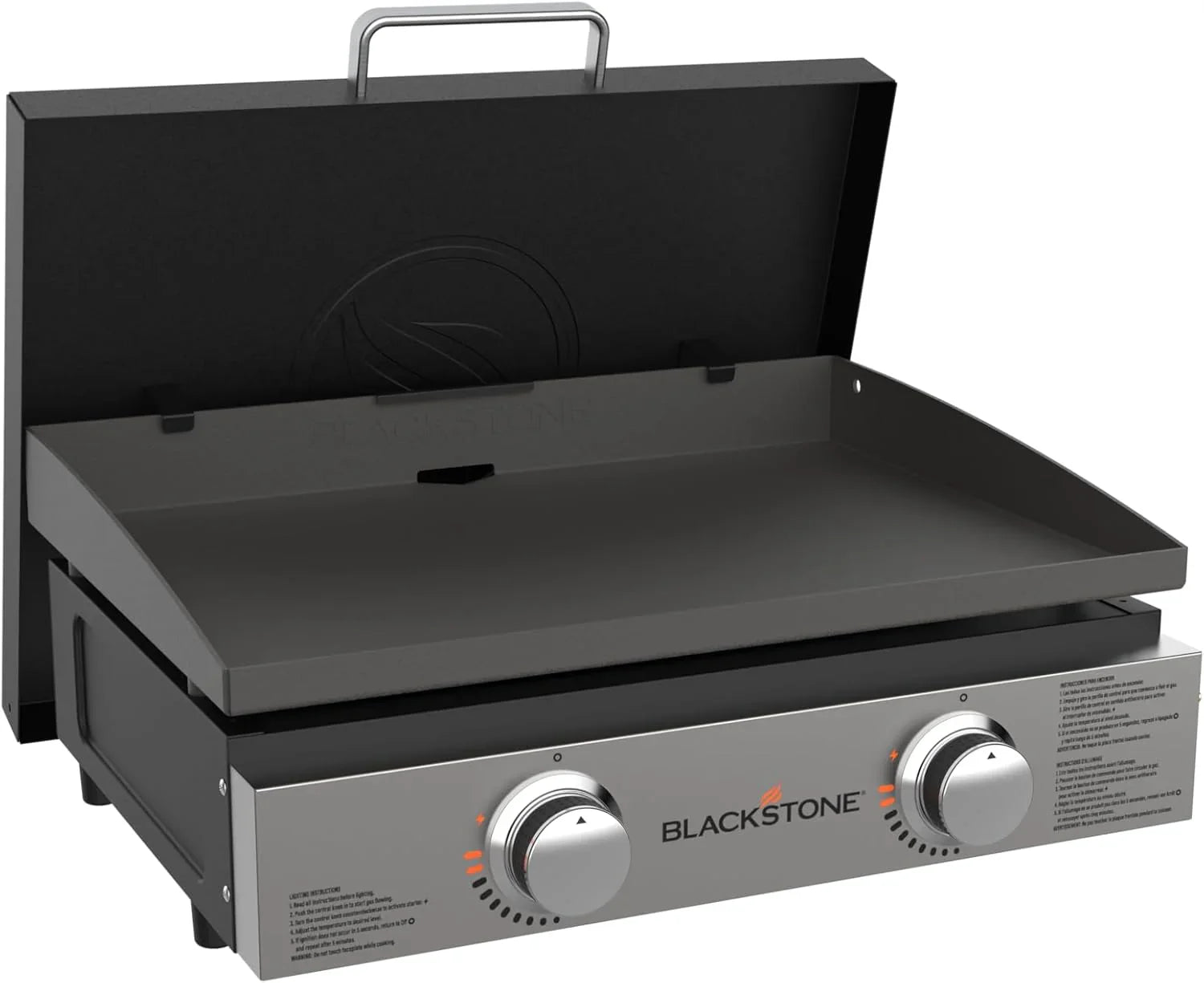 cd41b8fc55a355b0c1b3ac7072b8041fe2c2fc01404157e114d886dbe0675ddc 1666 22 Tabletop z stal nierdzewna Faceplate Griddle, Powder Coated stal, czarny