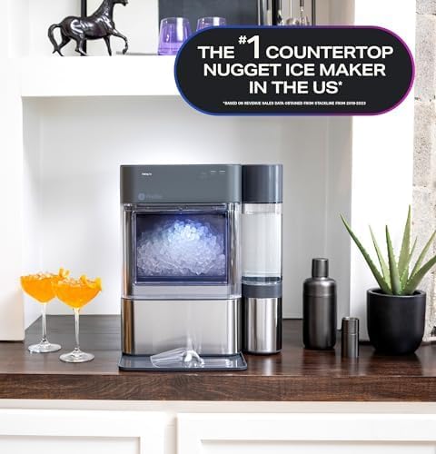 Tank - Opal 2.0 XL with 1 Gallon - Chewable Crunchable Countertop Nugget Ice Maker, Scoop Included, 38 Lbs in 24 Hours, Pellet Ice Machine