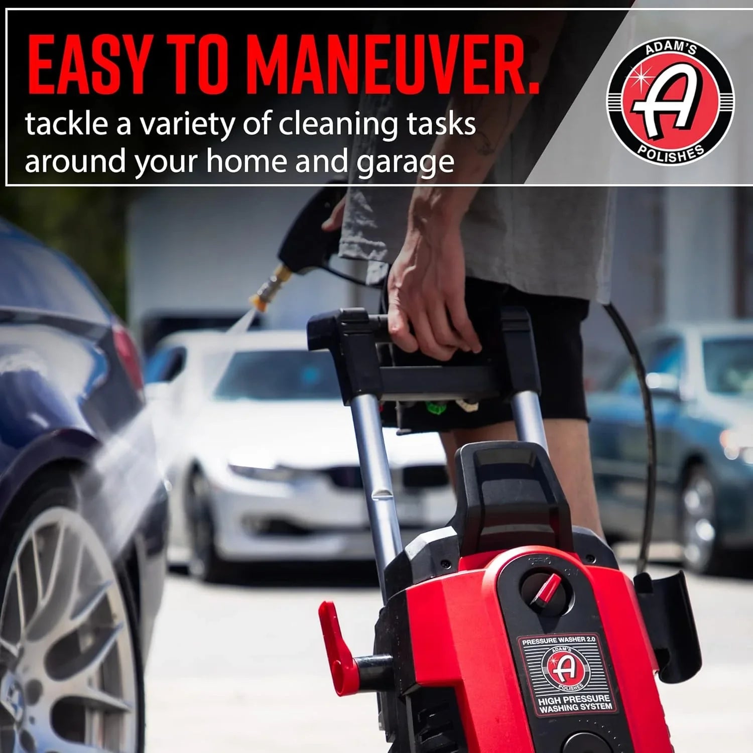 Pressure Washer - Electric, 2.0 - Powerful 1.4 GPM 2000 PSI Car Pressure Washer Sprayer, Snub Nose and Tip Attachment, Use, Car Soap, Patio Boat RV