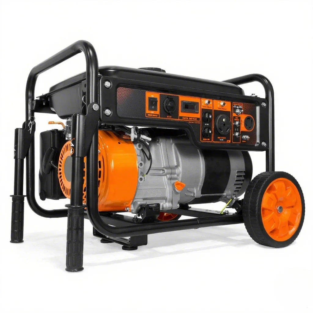 ee14575e4acf6f418b992d66350a0bf017abb6194397999f68e60444ccdd4b0b-1 6000-W Rv-ready przenośny generator z koło zestaw Carb Compliant