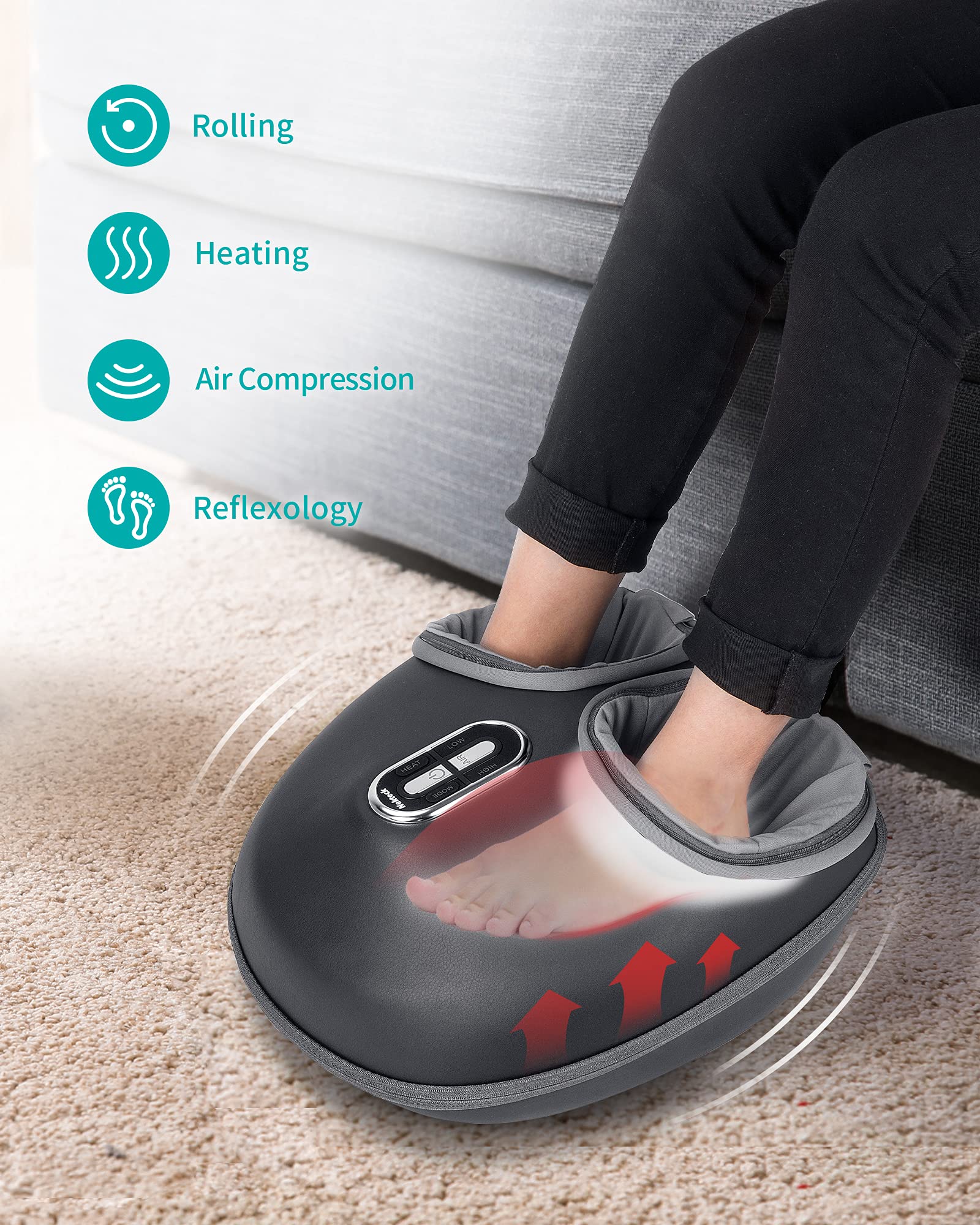Massager, Shiatsu stopa, maszyna z Soothing ciepło
