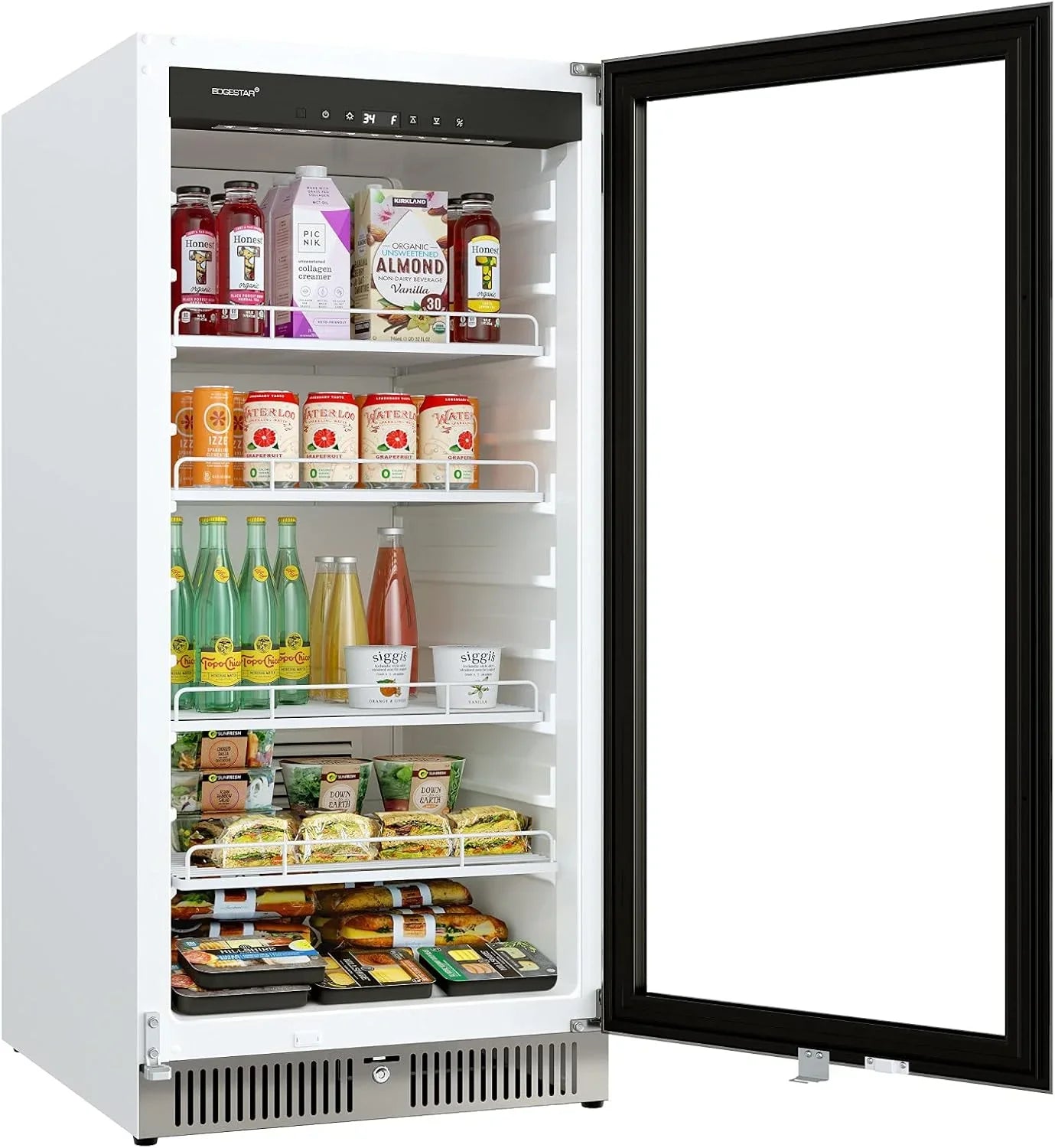 VBM101 22-inch Wide 10.1 Cu. Ft. Commercial Beverage Merchandiser Stainless Steel, Featuring Temp Alarm, Reversible Door