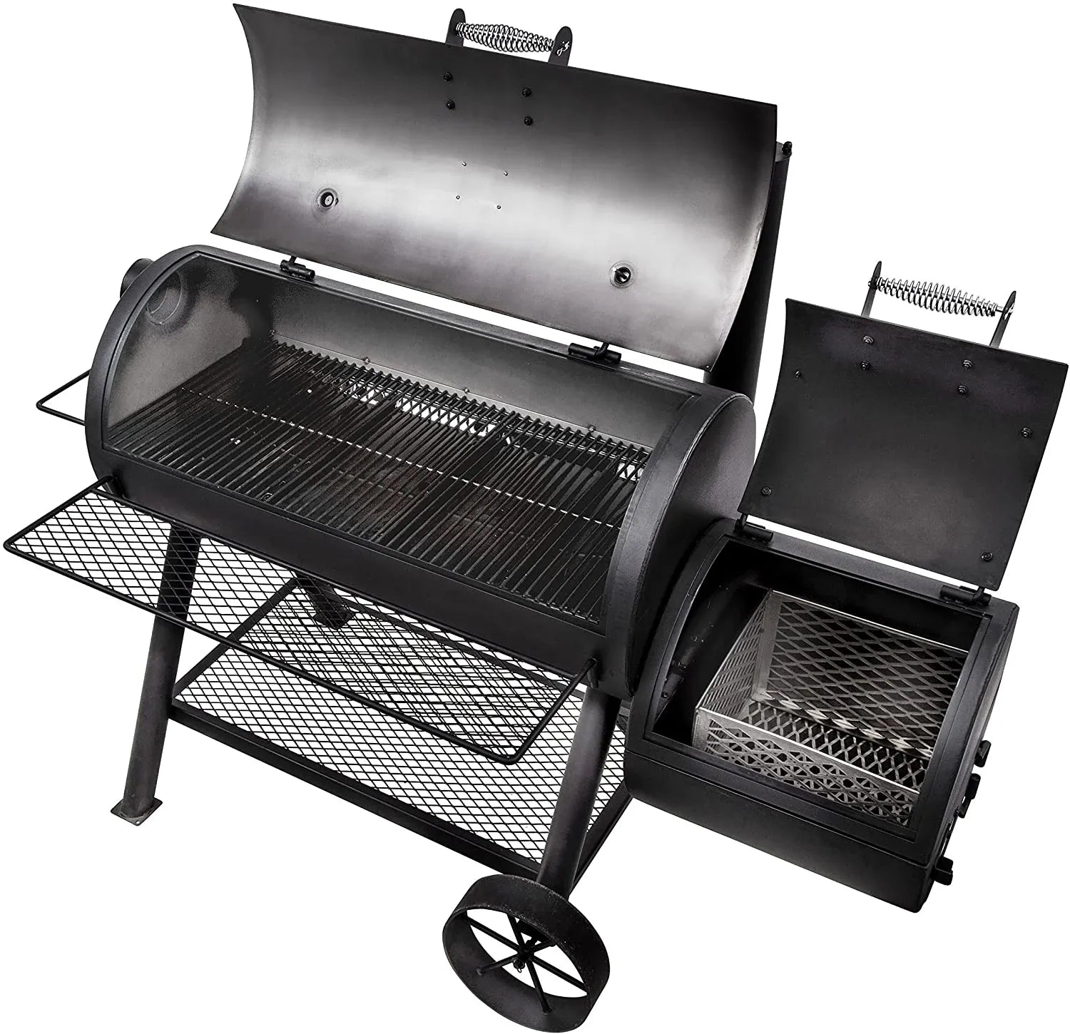 f9bc271a9e0ae7ca005af18de8de22aef14a658ba5545cdae6f51121886e4a7f Oklahoma Joe S Longhorn Reverse Flow Smoker
