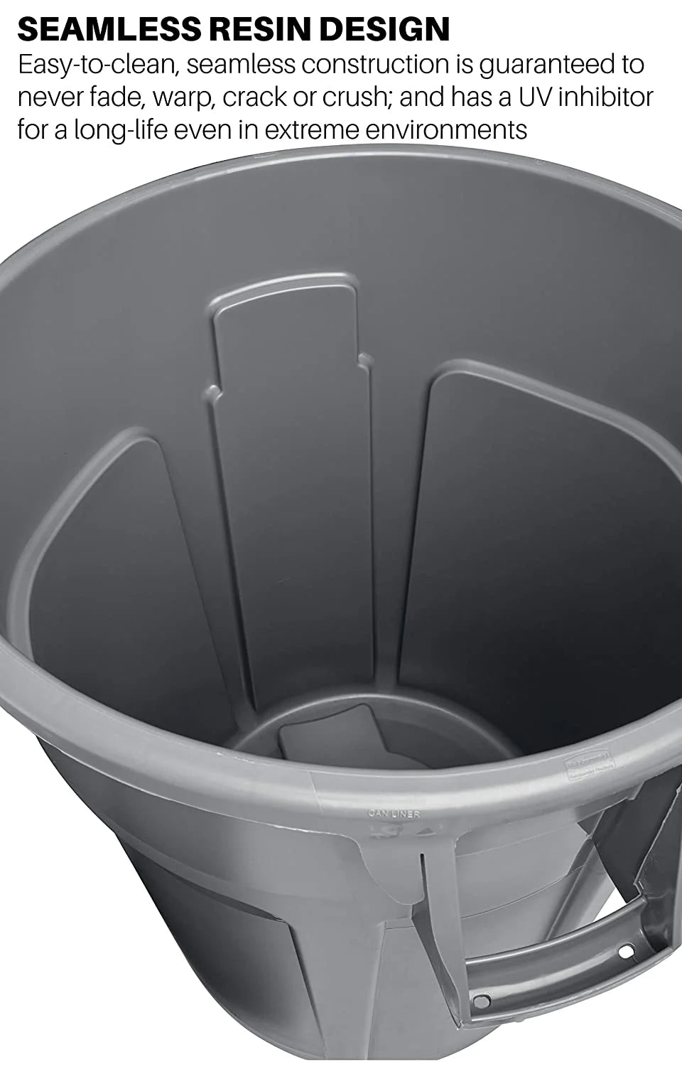 Yellow Heavy-duty Trash/garbage puszka z (pakiet 6)